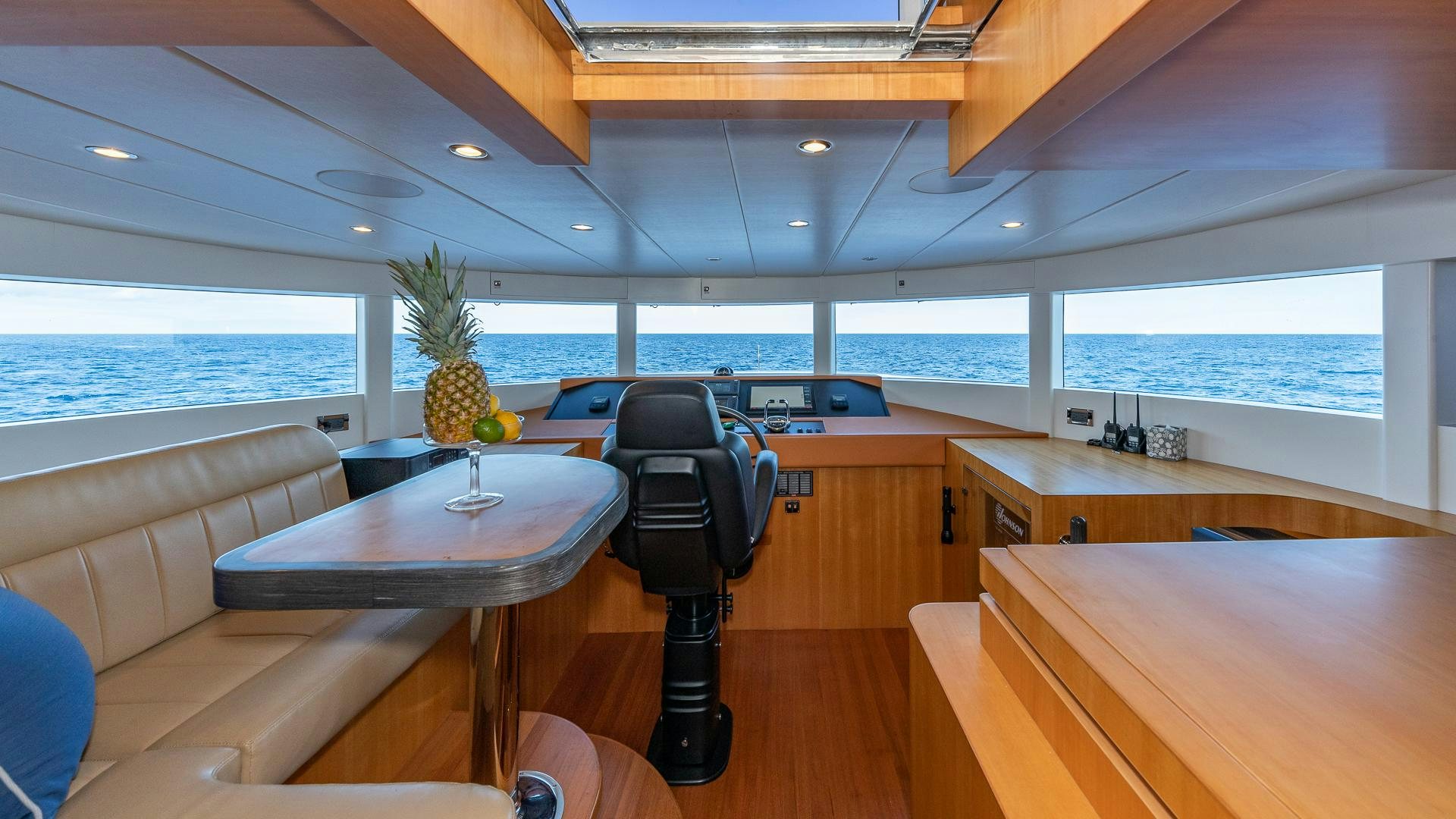 a room with a table and chairs aboard LIFE FOR SALE Yacht for Sale