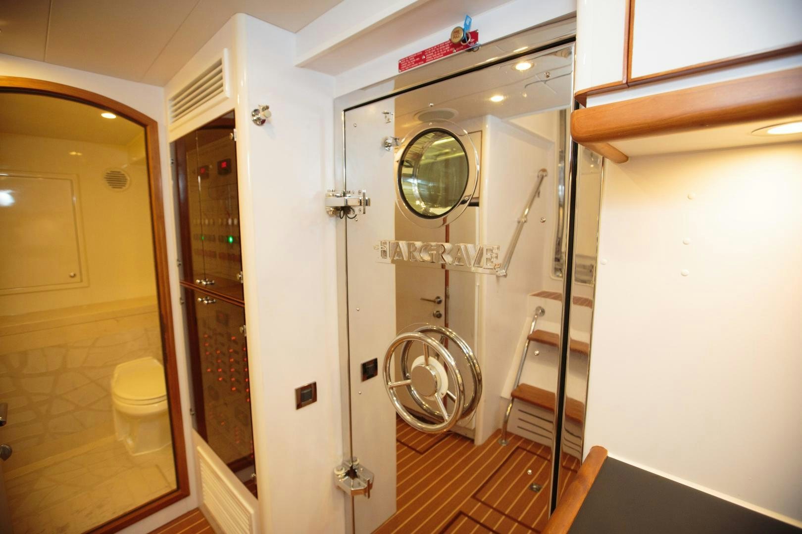 a machine inside a room aboard STERLING V Yacht for Sale