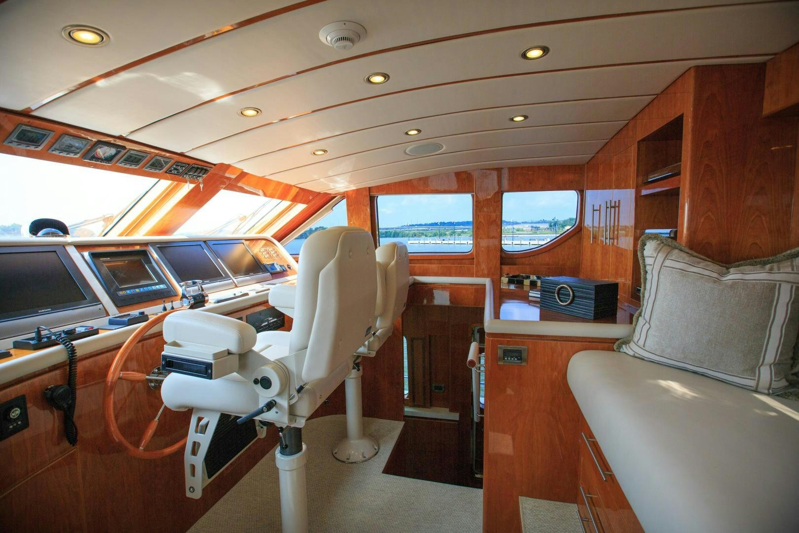inside of a boat aboard STERLING V Yacht for Sale