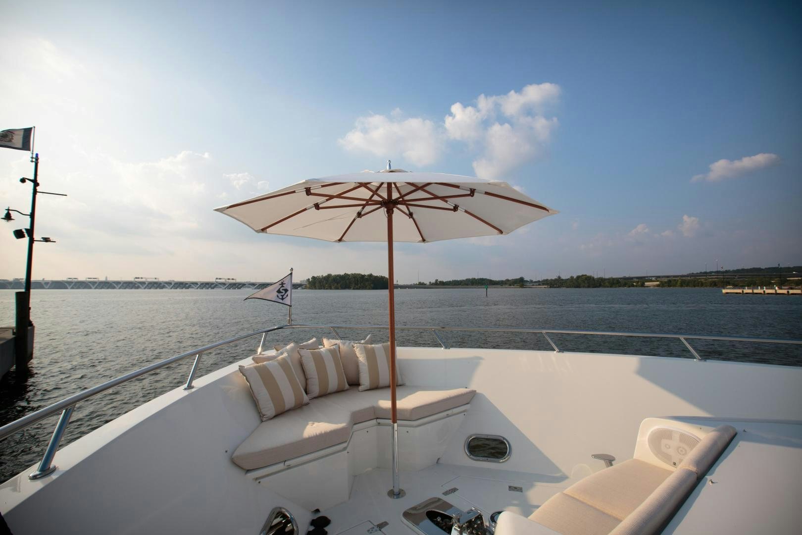 a boat on the water aboard STERLING V Yacht for Sale