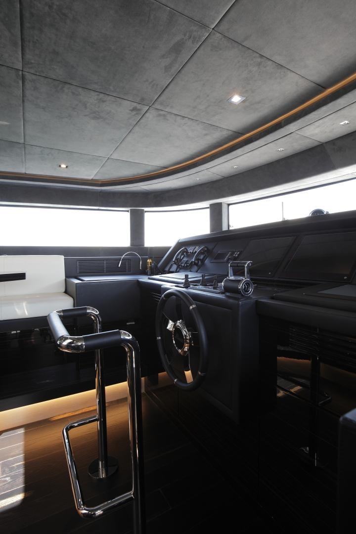 the inside of a car aboard NOVASTAR Yacht for Sale