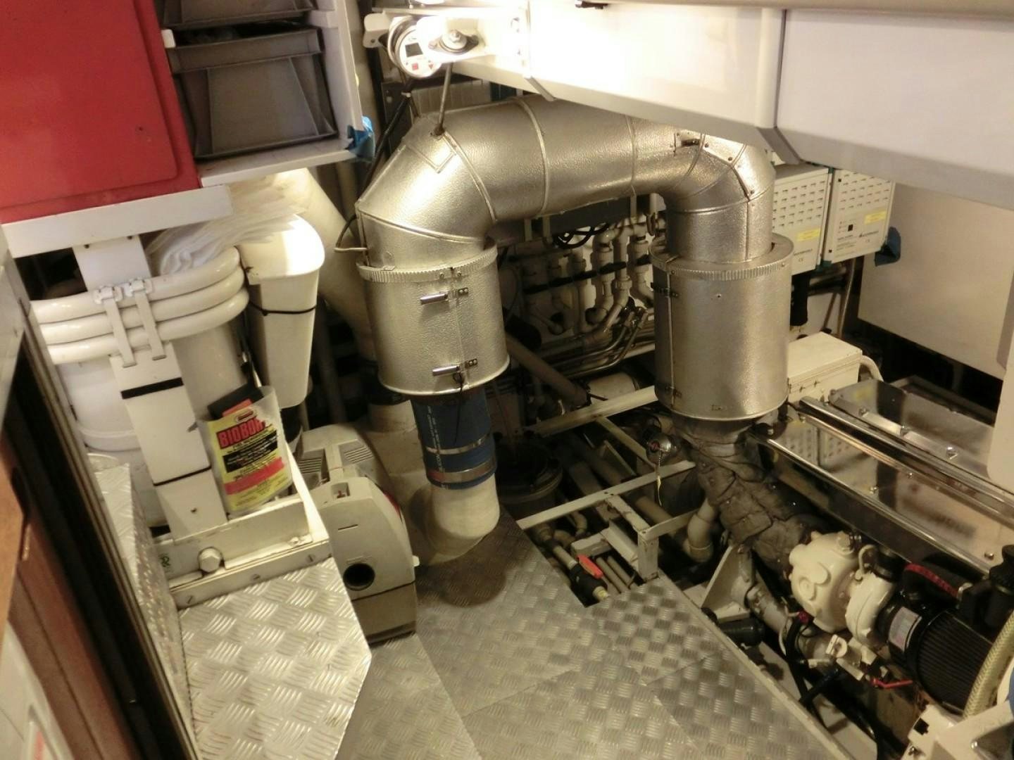 a machine in a room aboard CARMELLA  Yacht for Sale