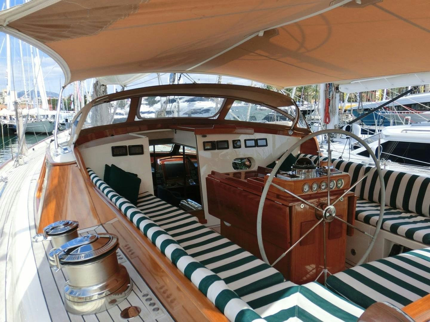 inside of a boat aboard CARMELLA  Yacht for Sale