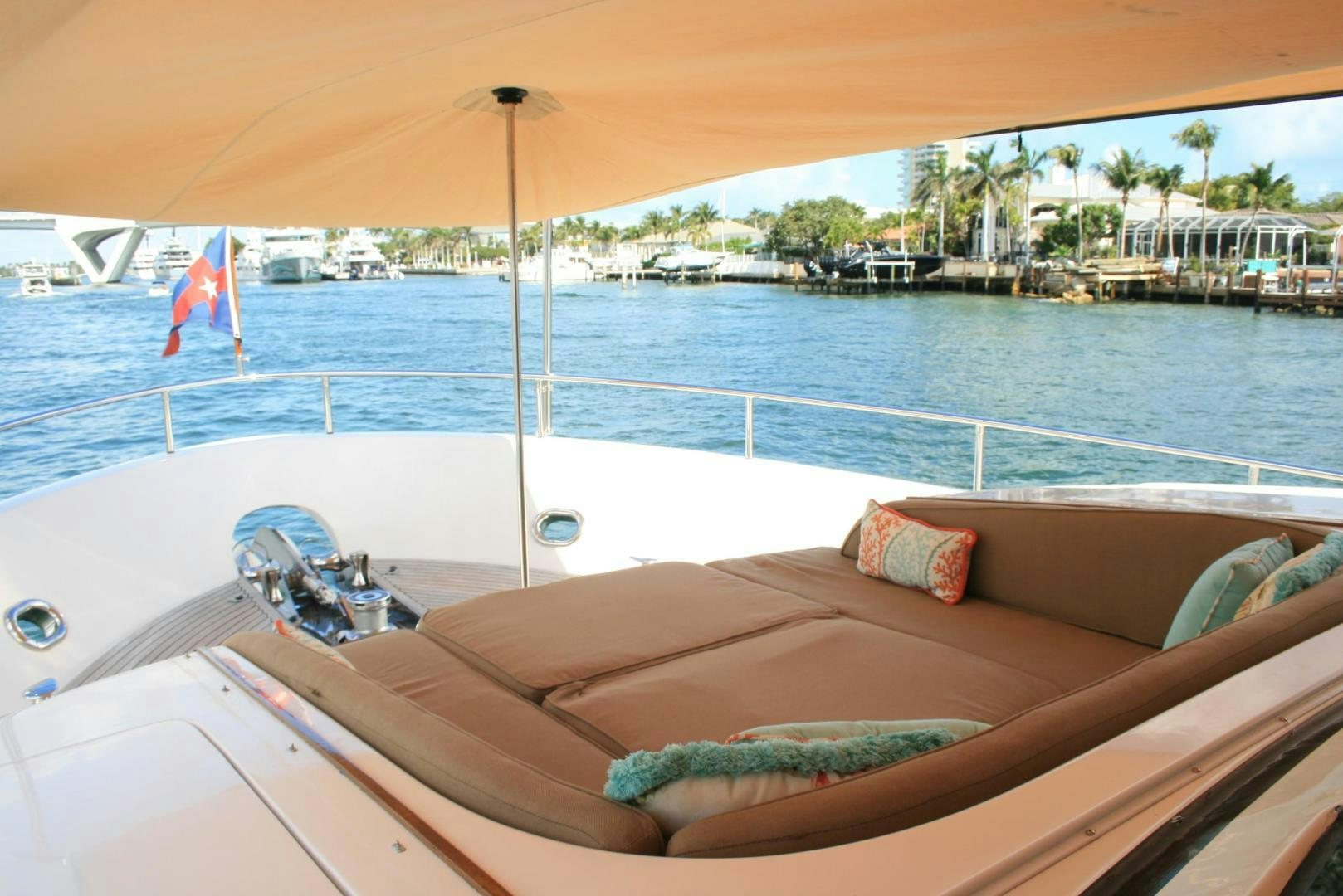 a boat on the water aboard DEAL MAKER Yacht for Sale
