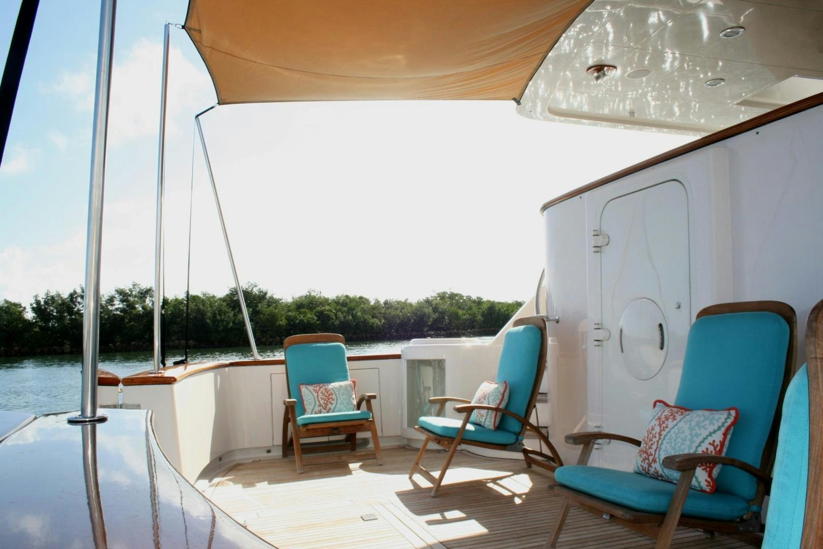 a boat on the water aboard DEAL MAKER Yacht for Sale