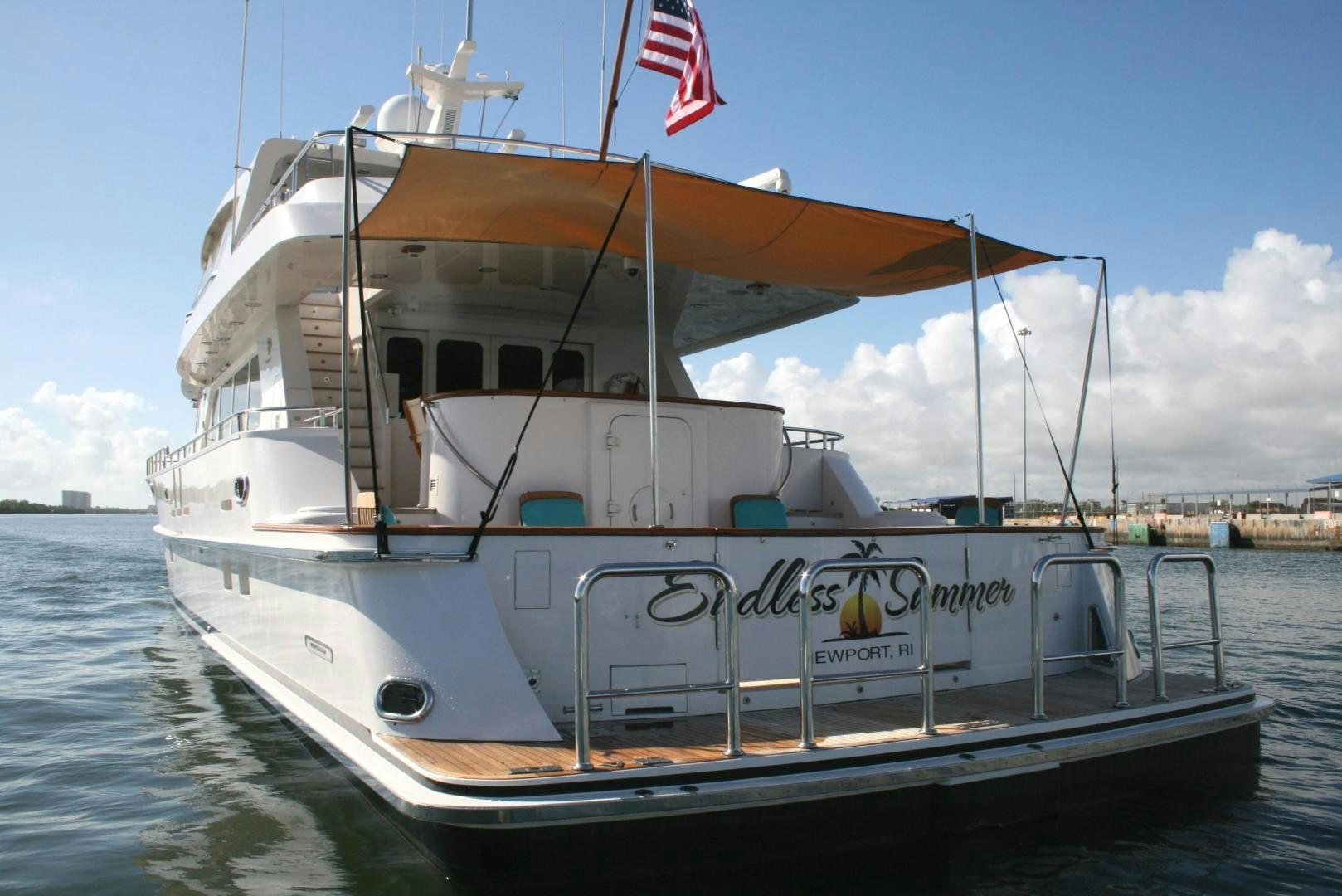 a boat on the water aboard DEAL MAKER Yacht for Sale