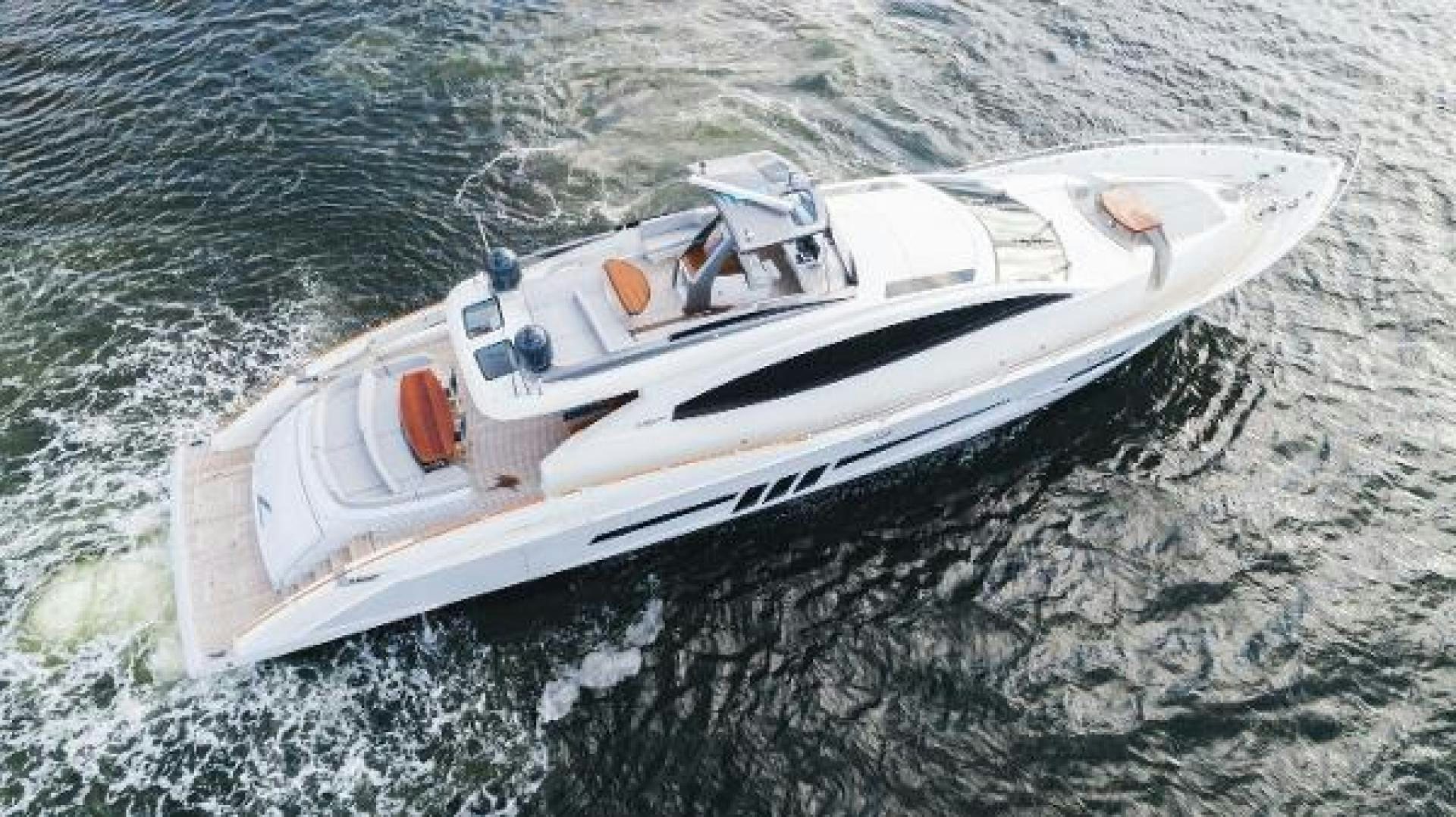 a white boat on the water aboard Z Yacht for Sale