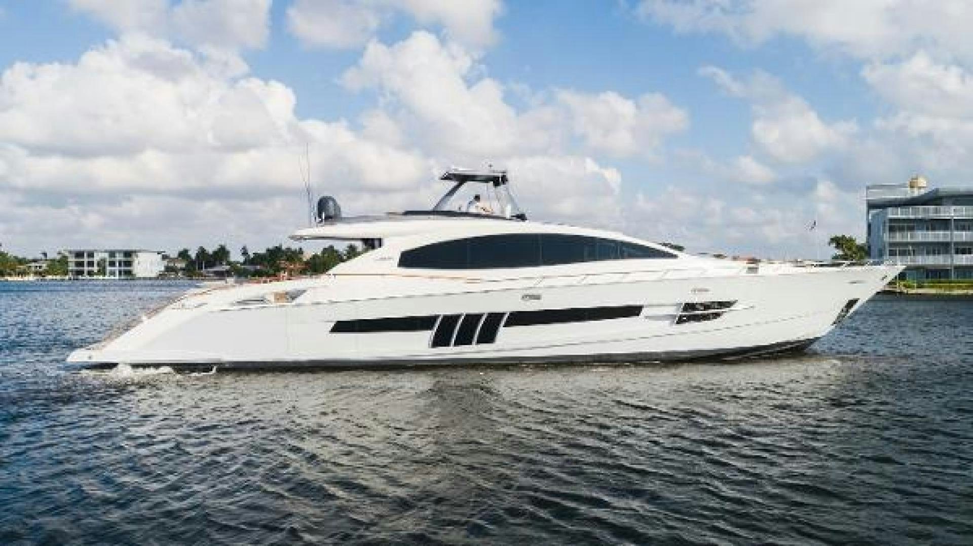 a white yacht on the water aboard Z Yacht for Sale