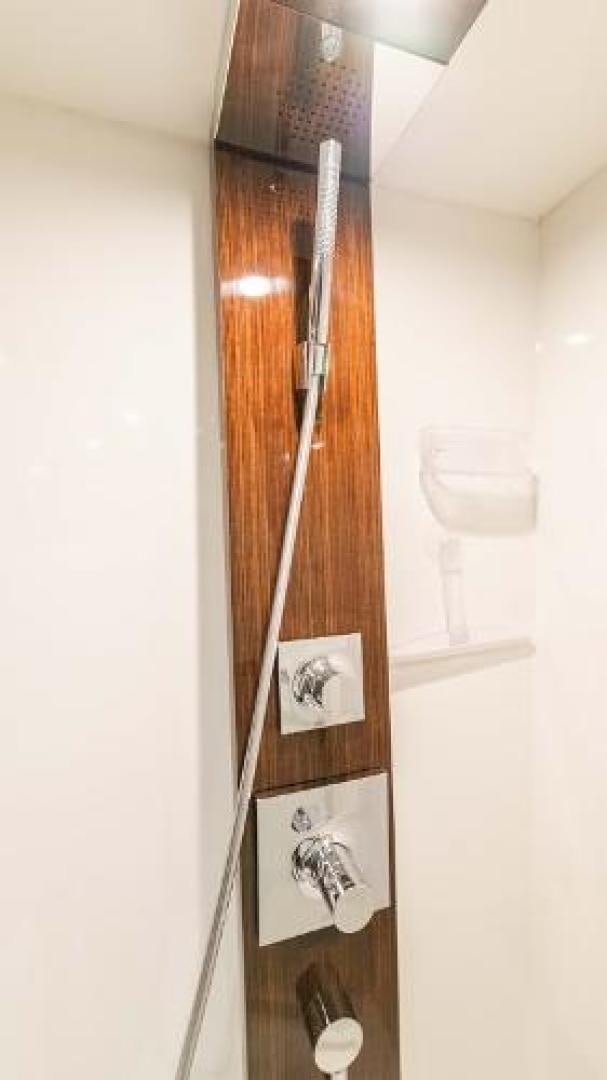 a sword on a wall aboard Z Yacht for Sale