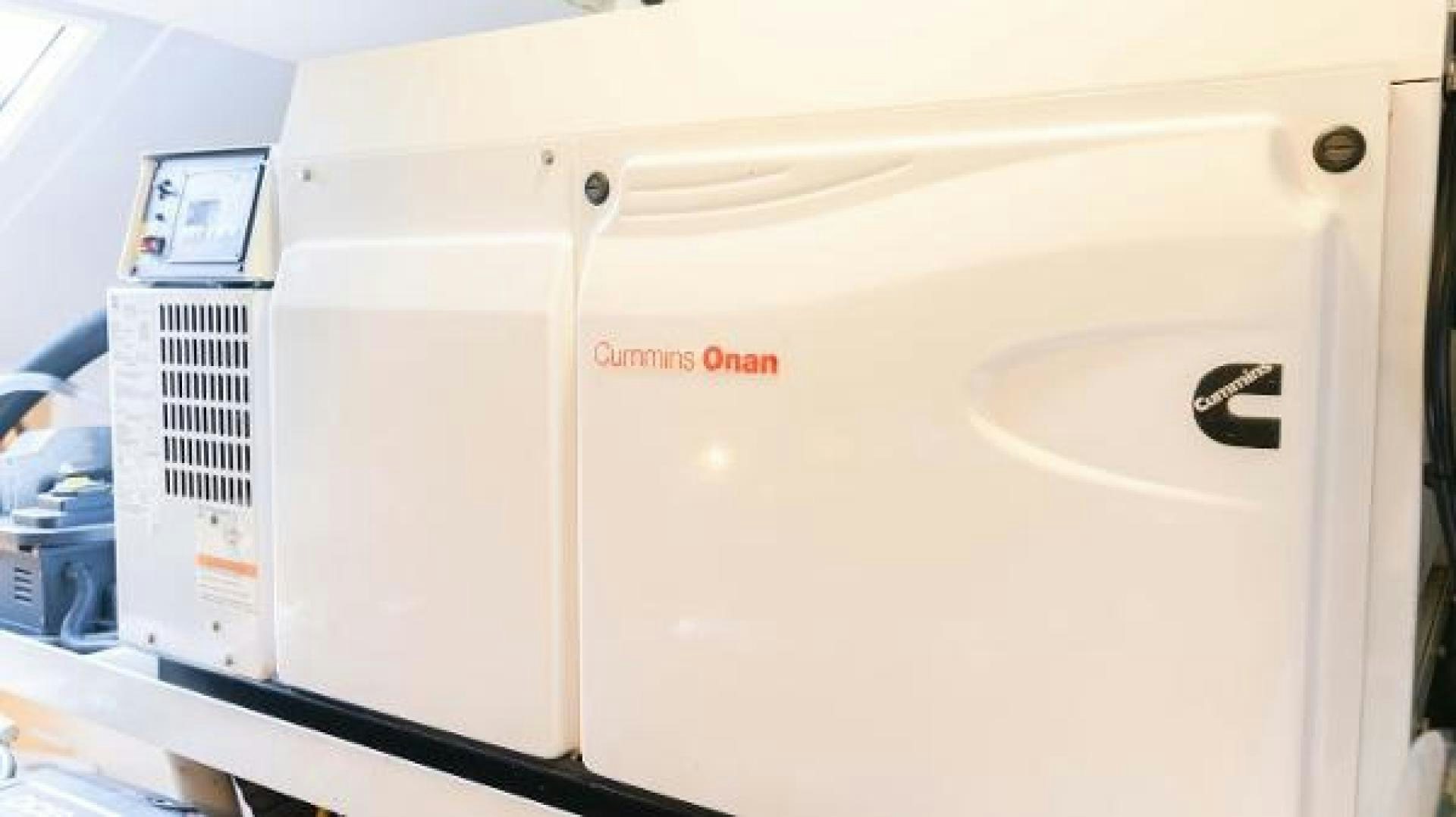 a white machine with a screen aboard Z Yacht for Sale