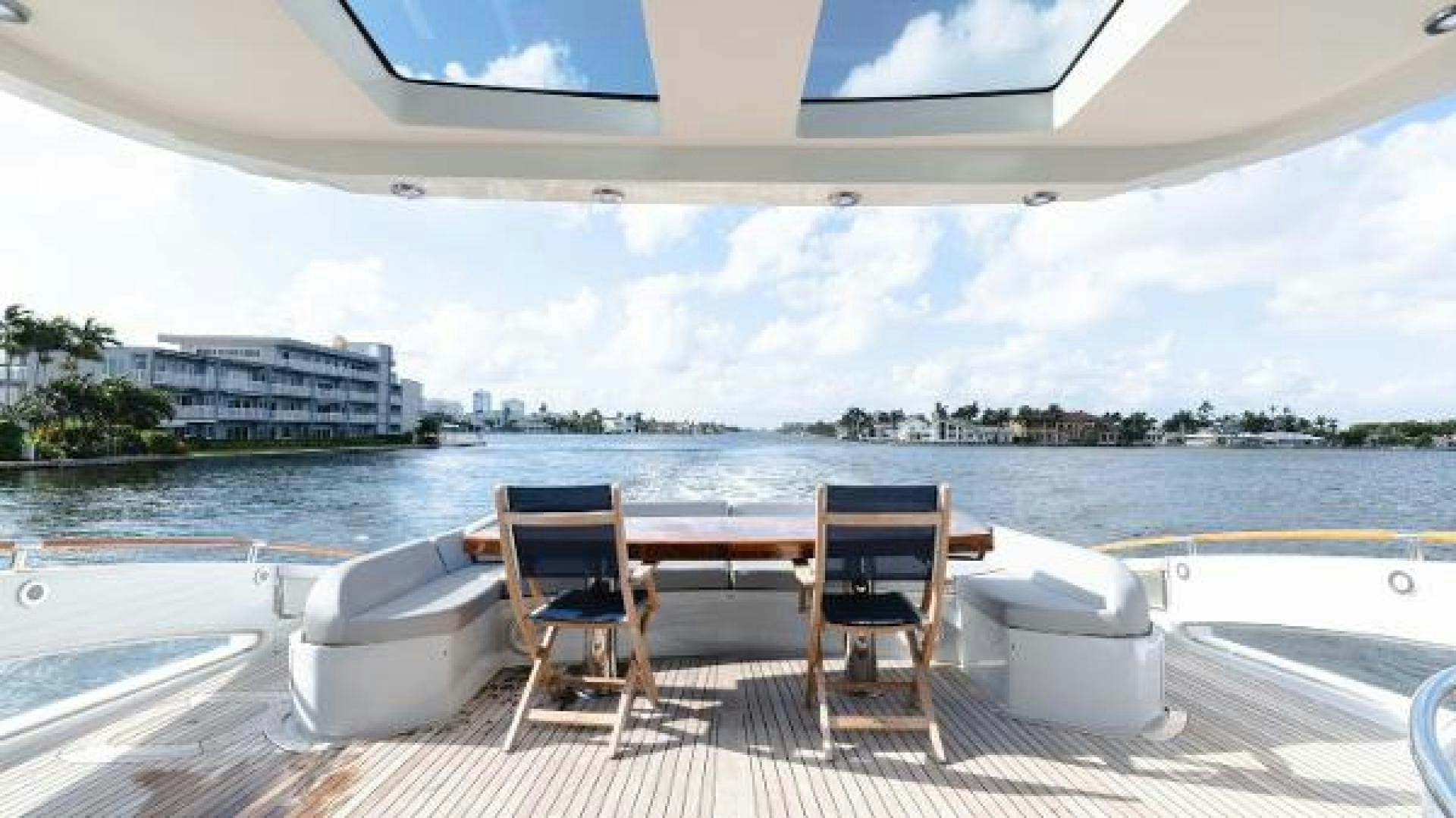 chairs on a deck aboard Z Yacht for Sale