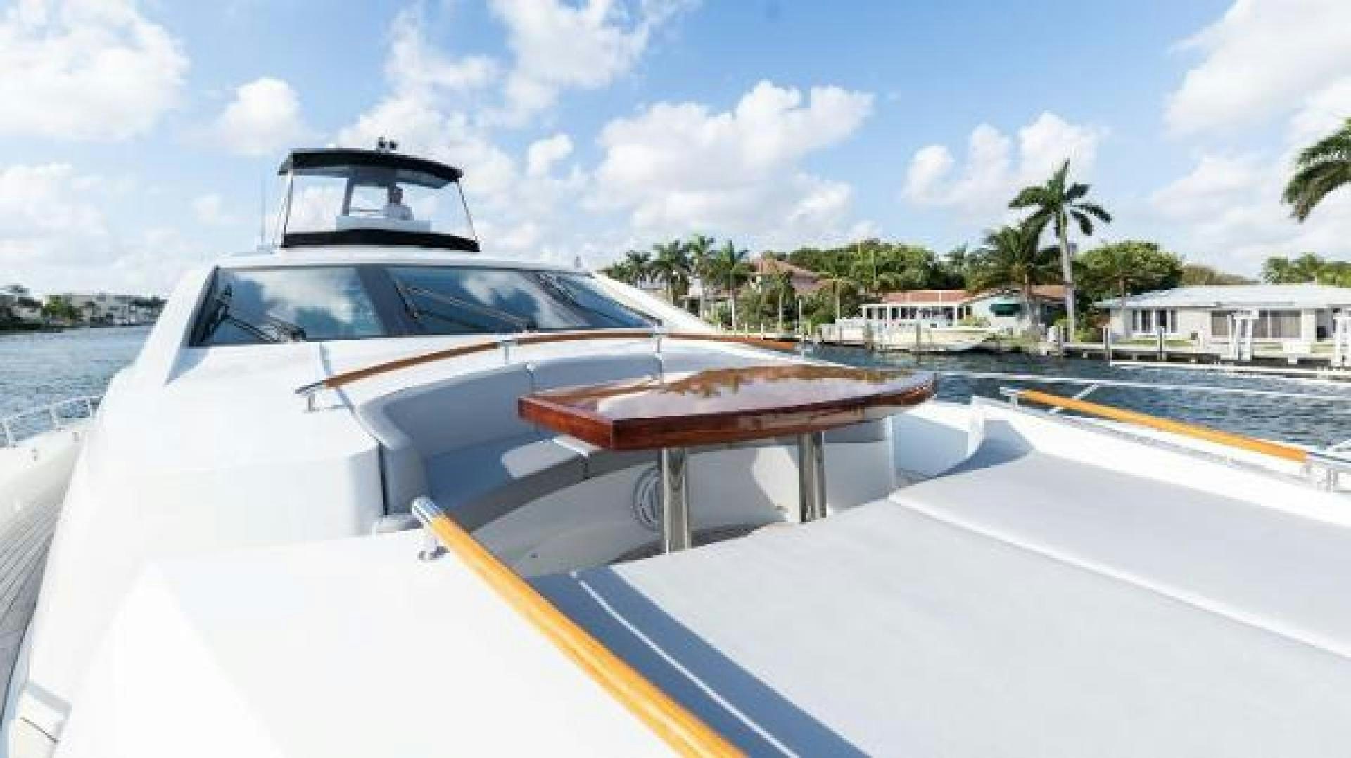 a white boat on a road aboard Z Yacht for Sale