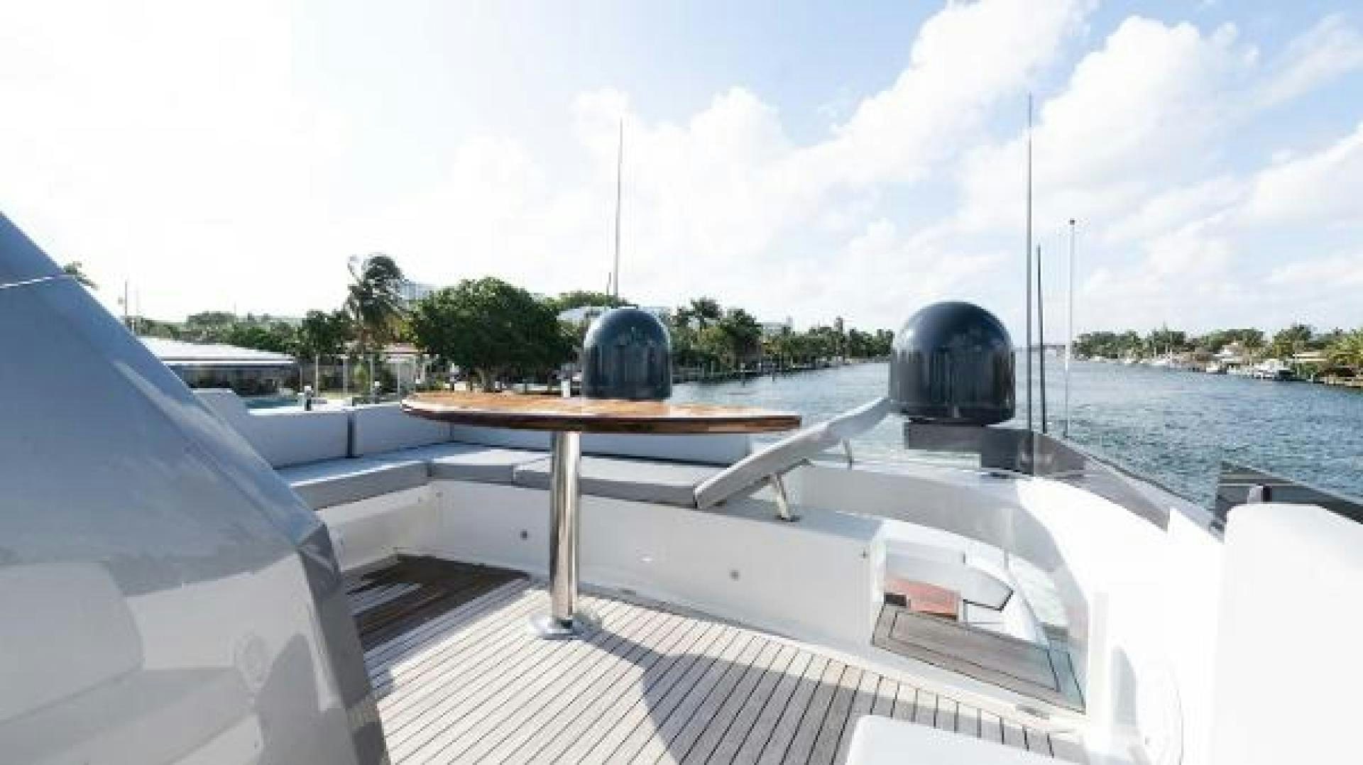 a boat with a large ball on it aboard Z Yacht for Sale