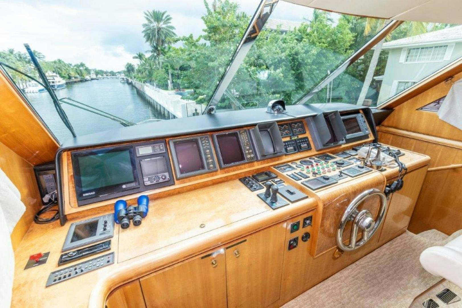 a wooden model of a boat aboard BELISARIUS Yacht for Sale