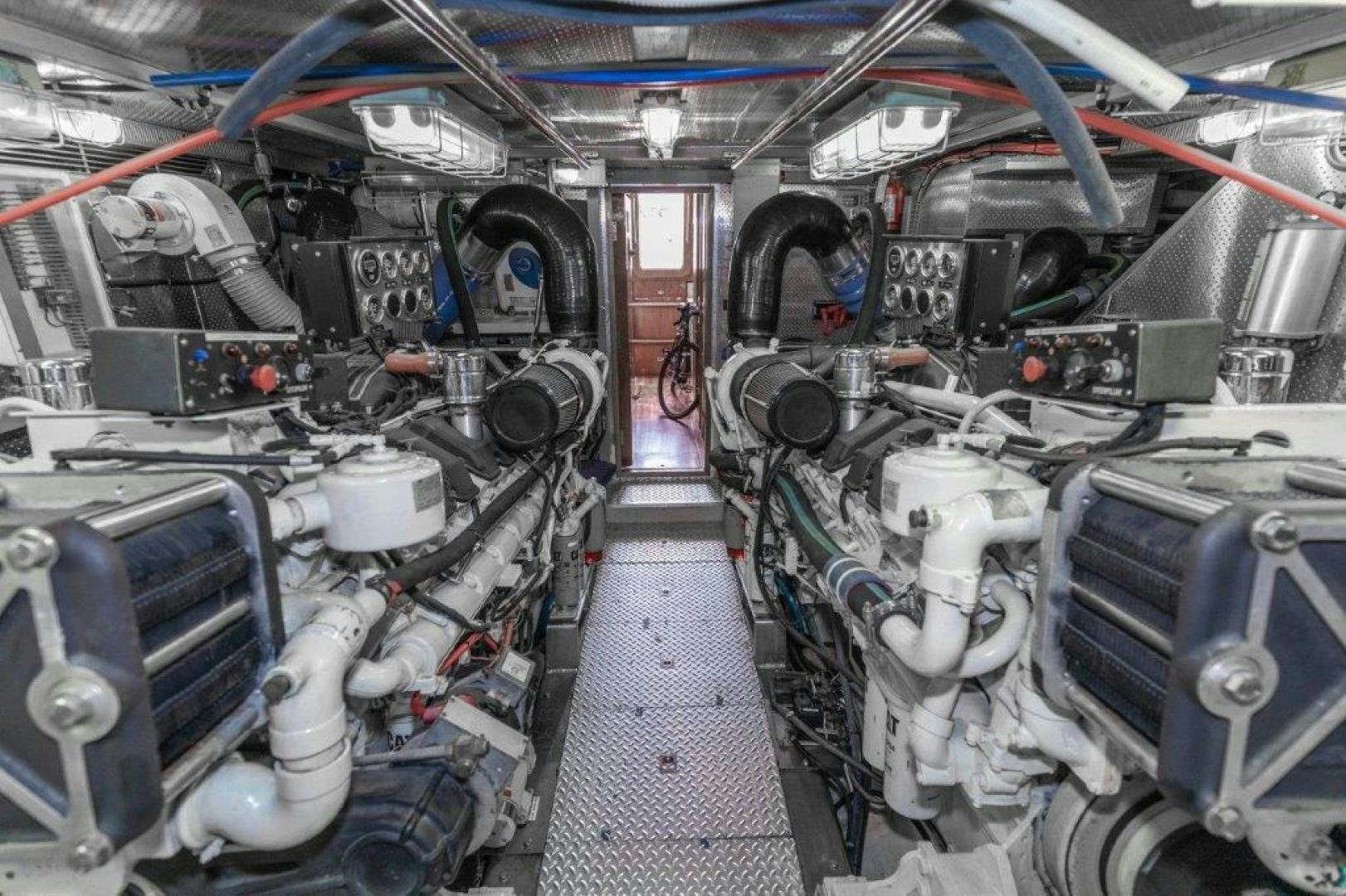 a large room with machinery aboard BELISARIUS Yacht for Sale
