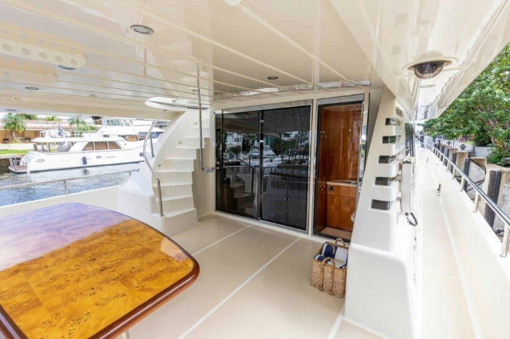 a large white room with a pool aboard BELISARIUS Yacht for Sale