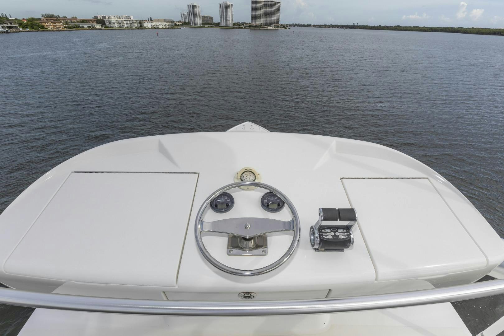 the front of a boat aboard BELLA DONA DI Yacht for Sale
