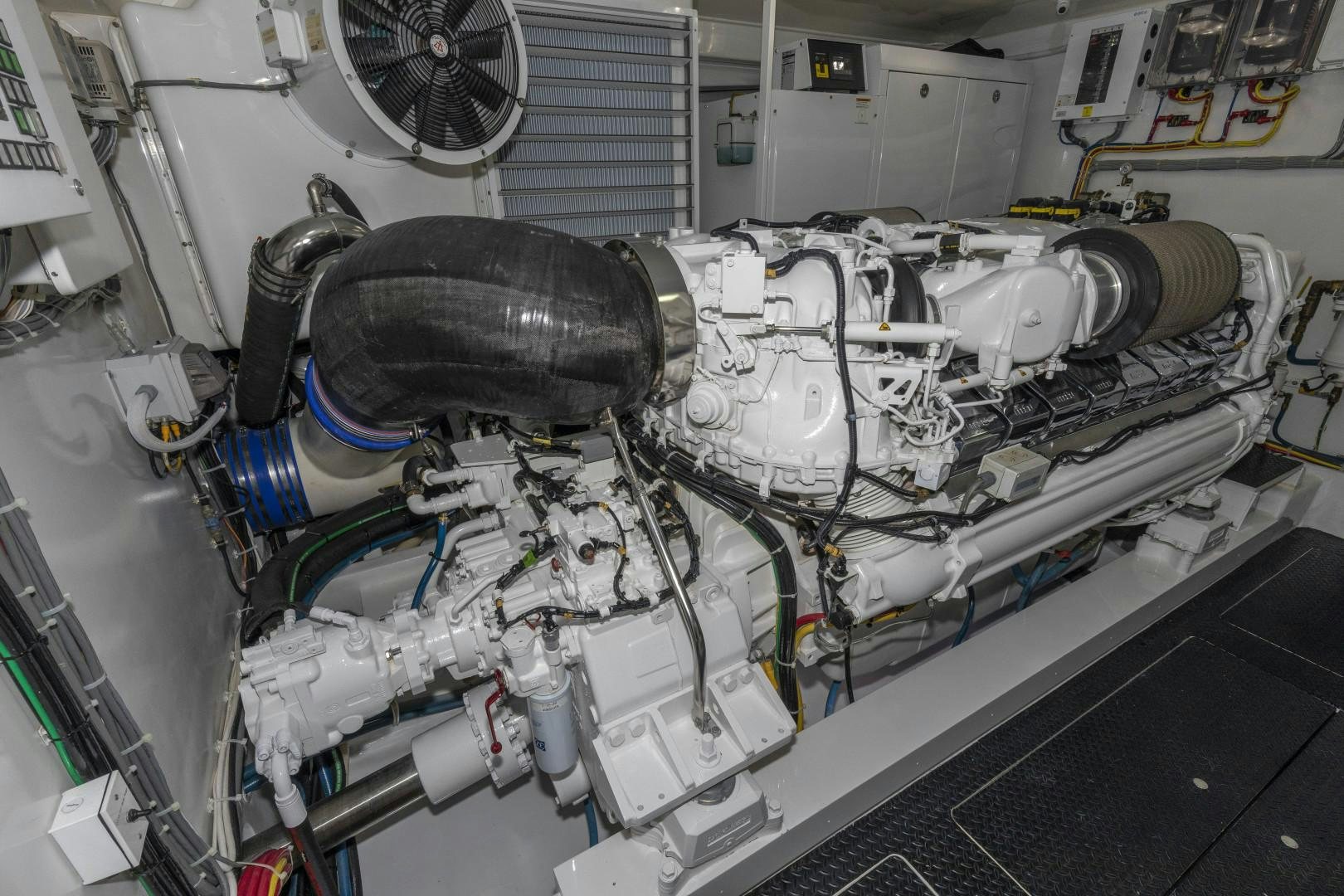 a machine with a large metal cylinder aboard BELLA DONA DI Yacht for Sale