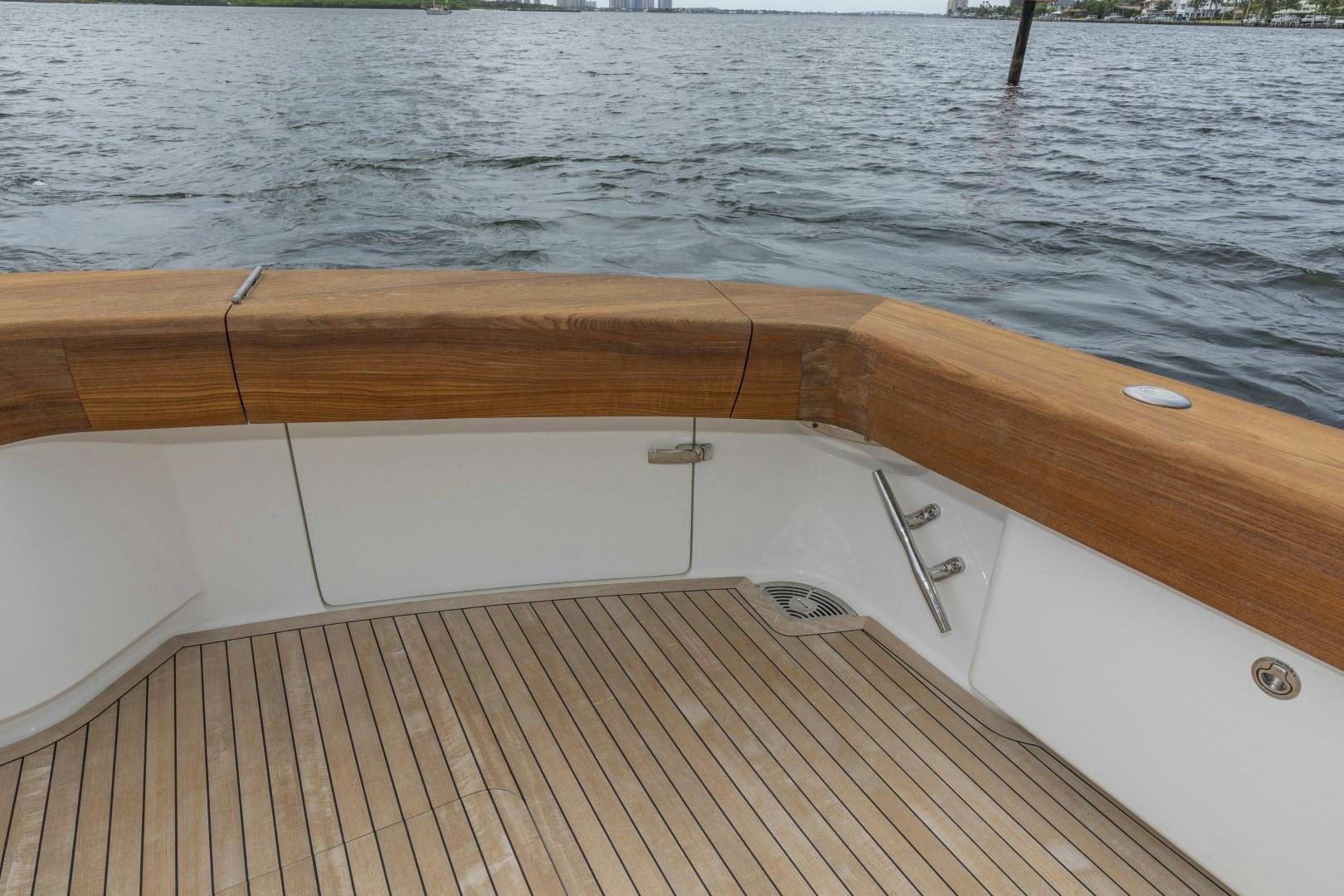 a wooden boat on the water aboard BELLA DONA DI Yacht for Sale