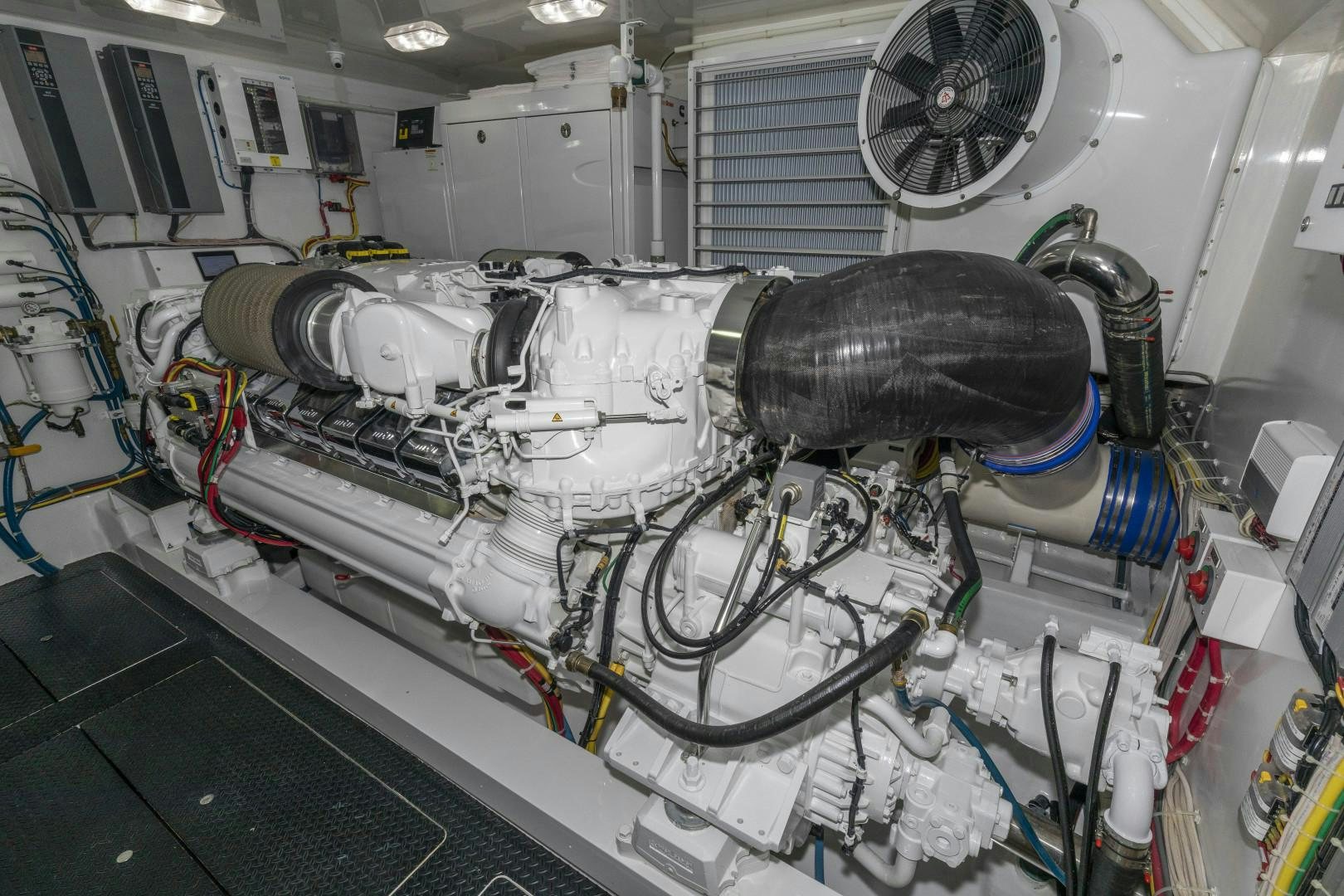 a machine with wires aboard BELLA DONA DI Yacht for Sale
