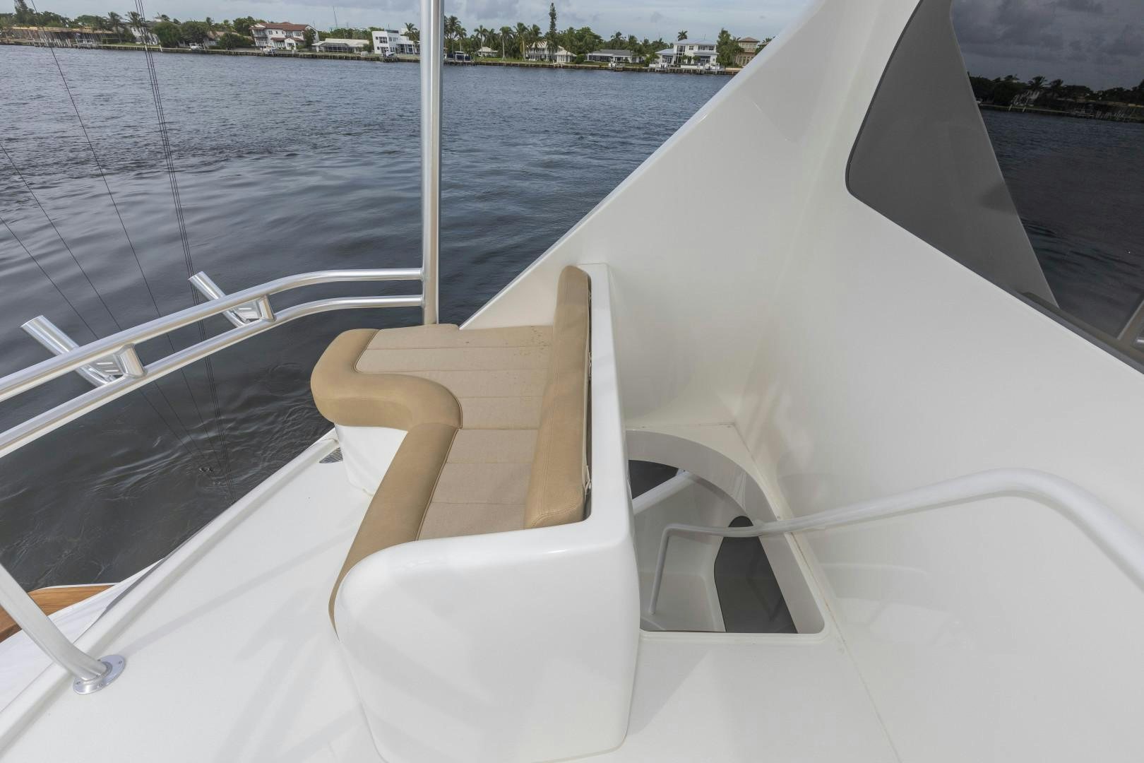 a boat with a seat belt aboard BELLA DONA DI Yacht for Sale