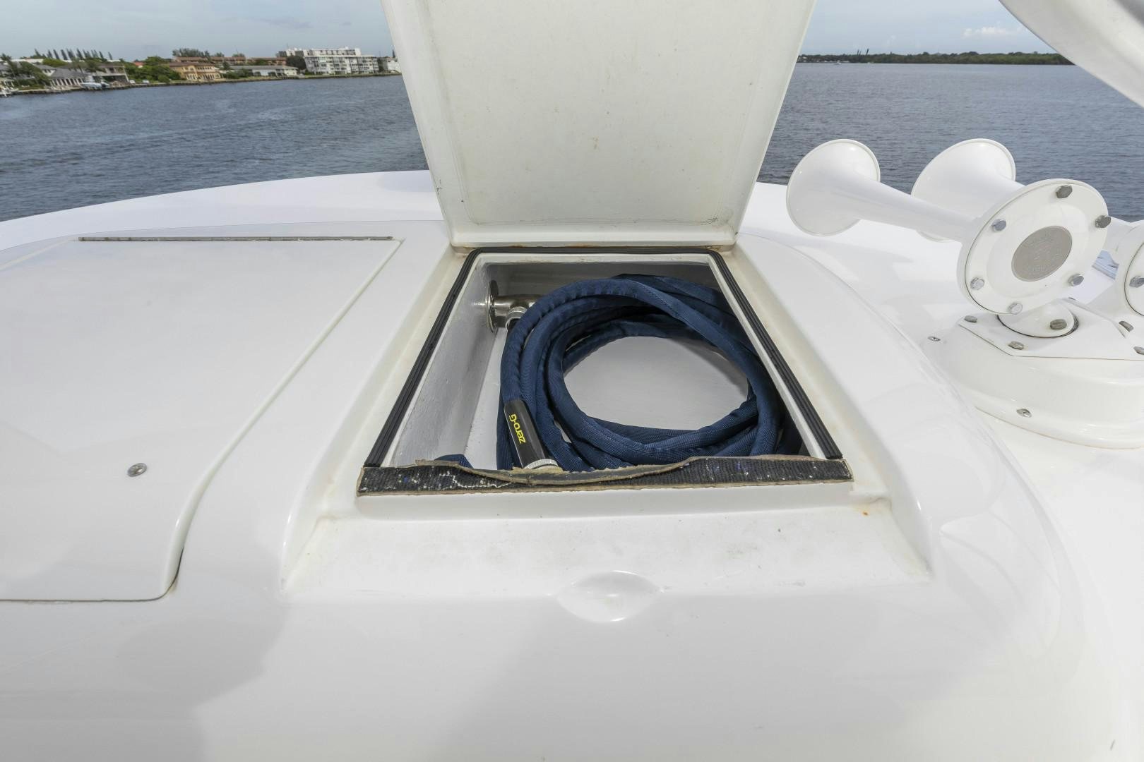 a steering wheel on a boat aboard BELLA DONA DI Yacht for Sale