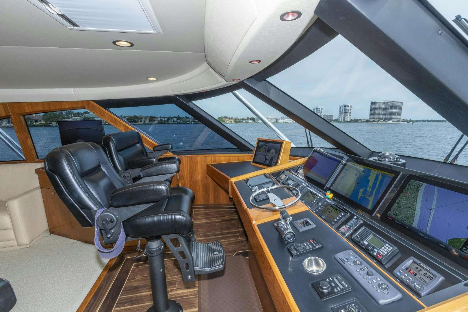 inside of an airplane aboard BELLA DONA DI Yacht for Sale