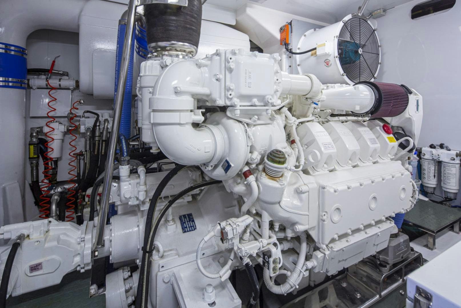 a white machine with a large white object on it aboard PARAGON COCKPIT Yacht for Sale