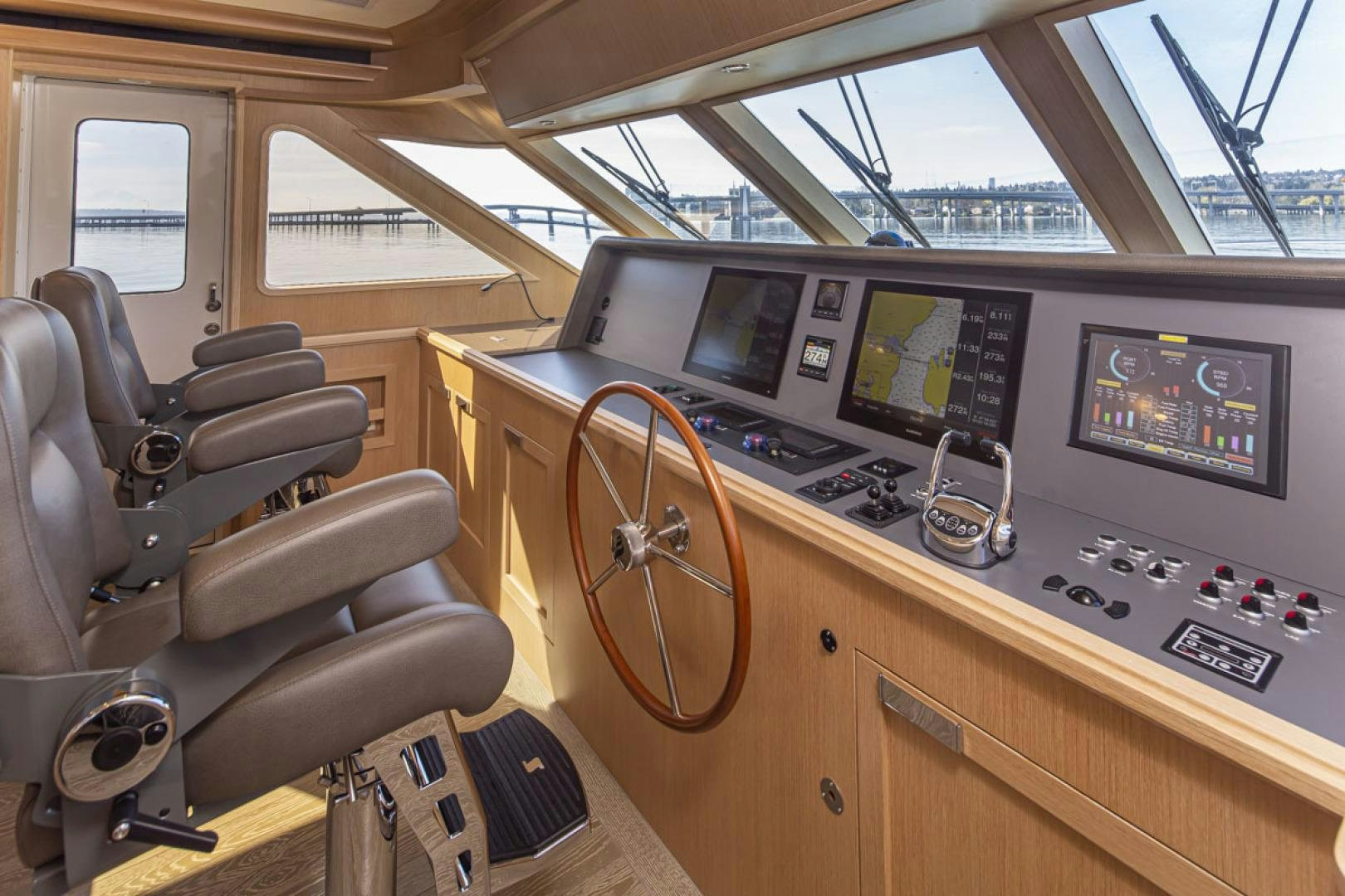inside of a vehicle aboard PARAGON COCKPIT Yacht for Sale