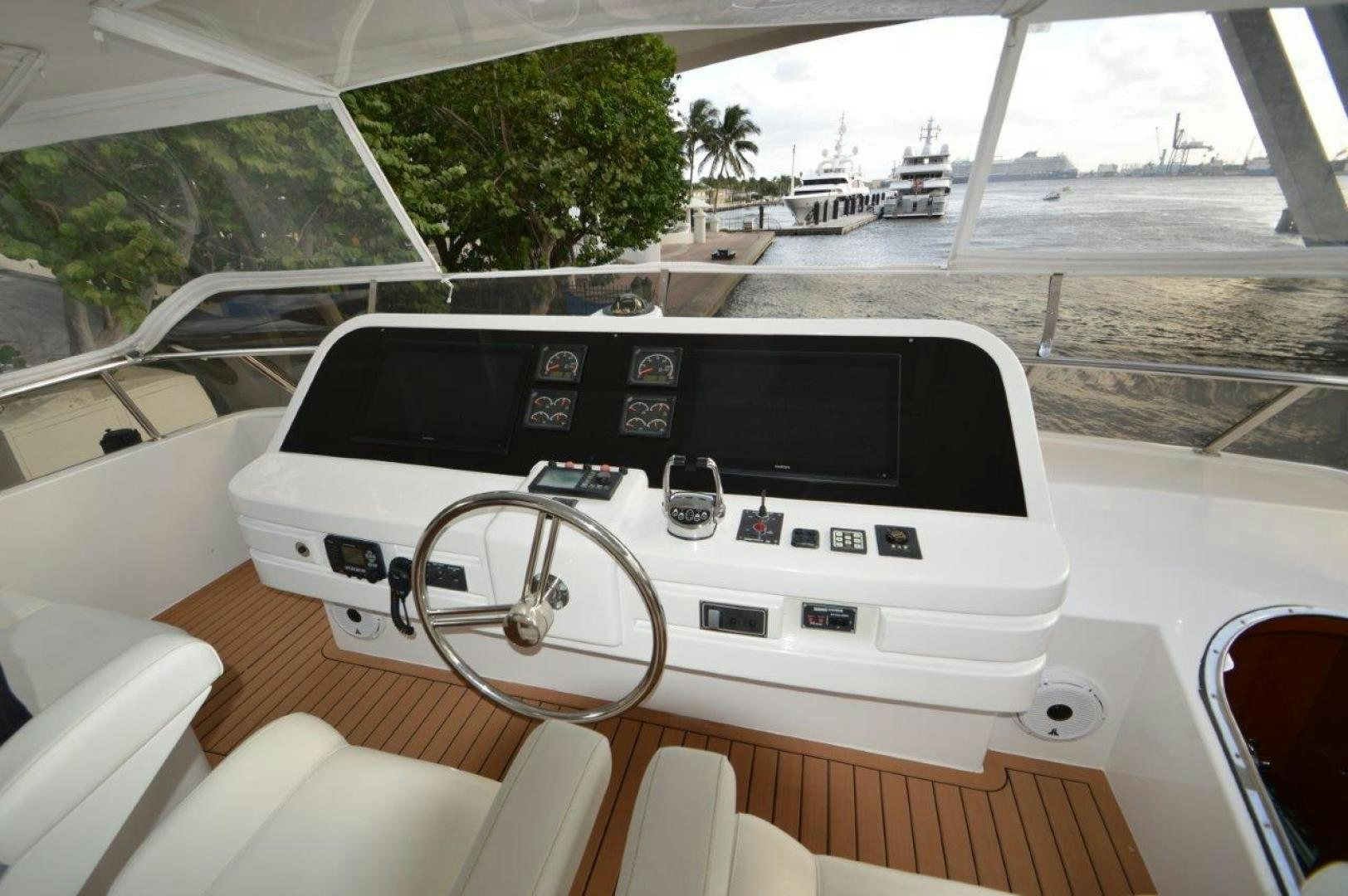 the inside of a car aboard NO NAME Yacht for Sale