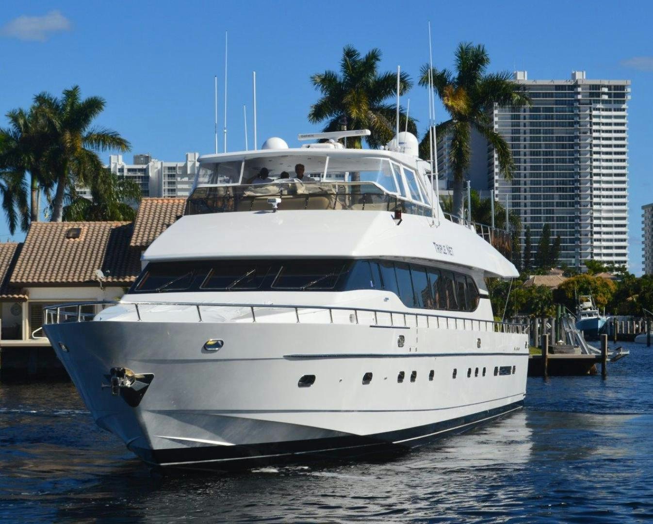 a white yacht docked aboard NO NAME Yacht for Sale