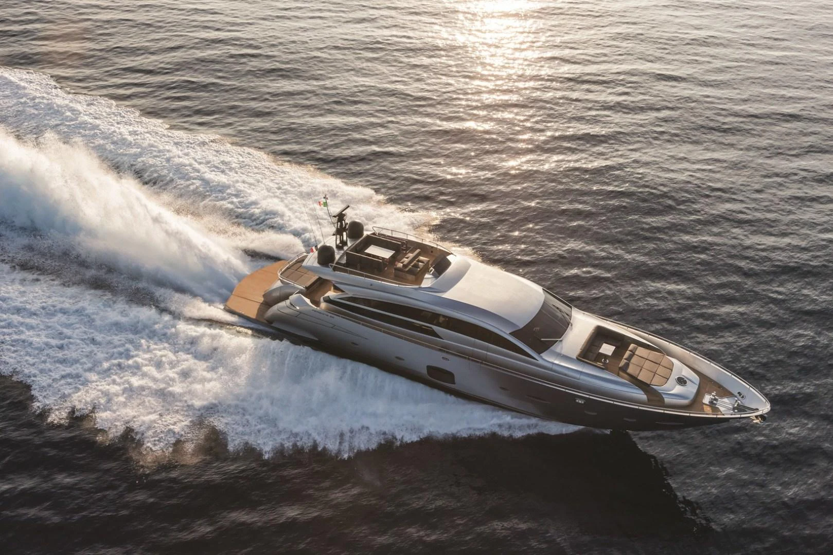a space ship in the water aboard DORIS Yacht for Sale