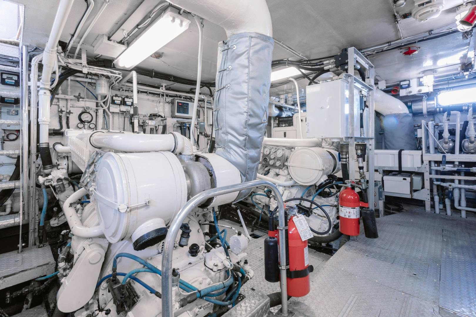 a machine with a large machine aboard NORDIC STAR Yacht for Sale