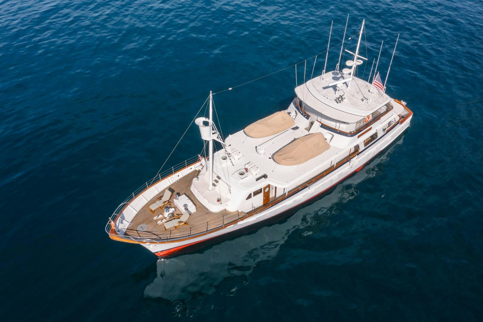 a ship in the water aboard NORDIC STAR Yacht for Sale