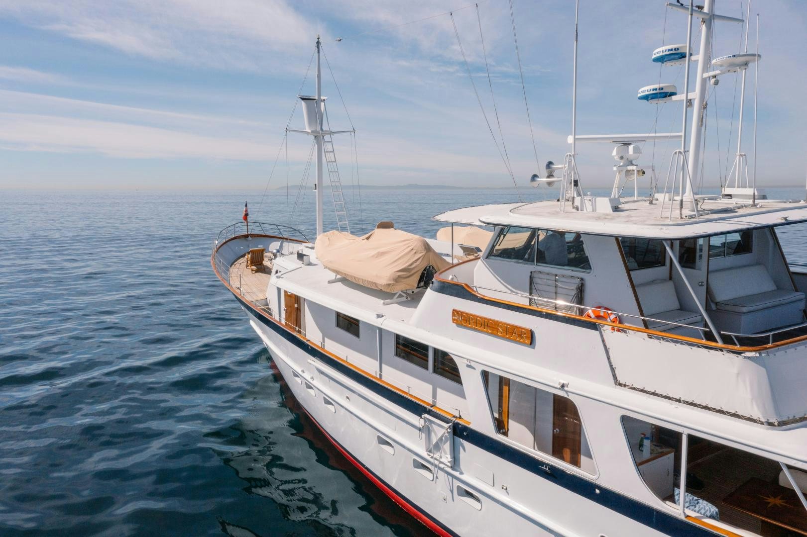 a boat on the water aboard NORDIC STAR Yacht for Sale