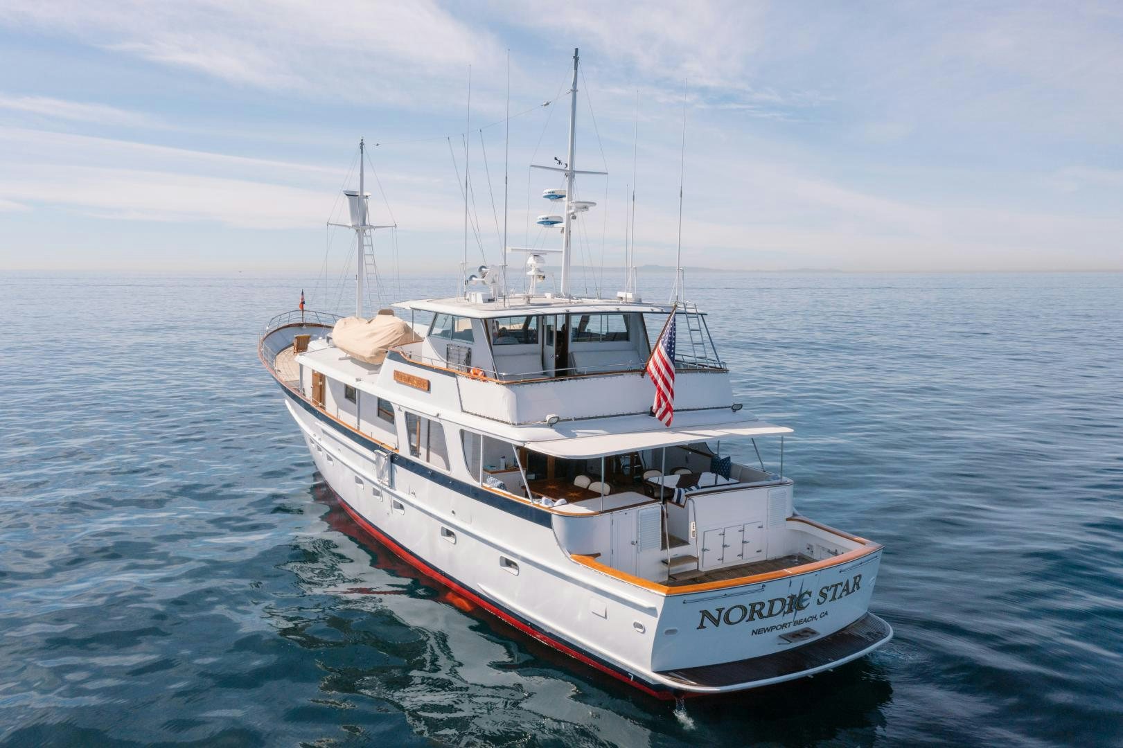 a boat in the water aboard NORDIC STAR Yacht for Sale