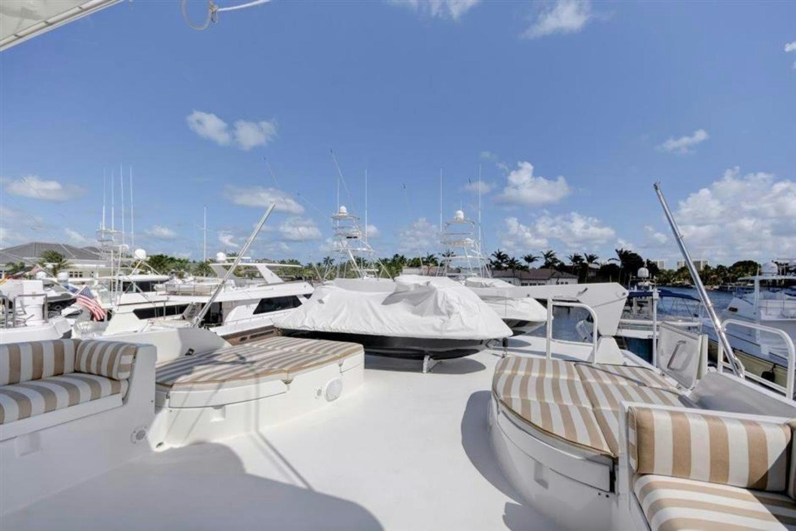 a group of boats are parked in a snowy area aboard LUCKY STAR Yacht for Sale