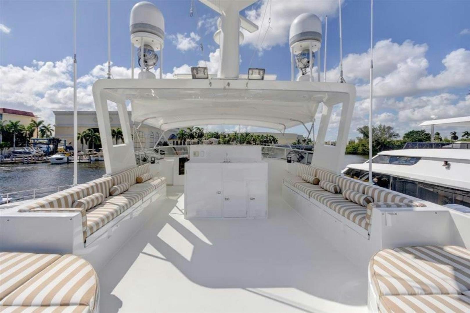 a large white building with a dome aboard LUCKY STAR Yacht for Sale