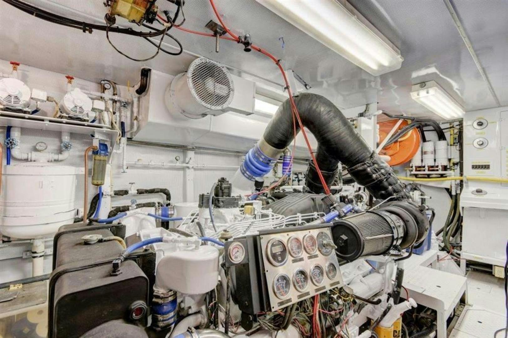 a person working in a factory aboard LUCKY STAR Yacht for Sale