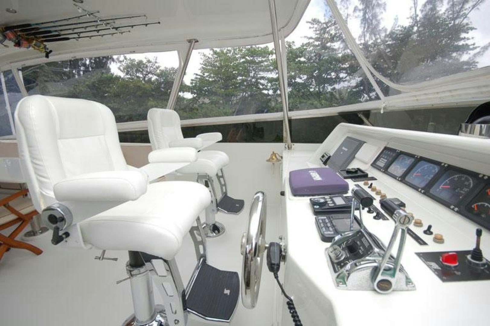 inside of a car aboard SELF MADE Yacht for Sale