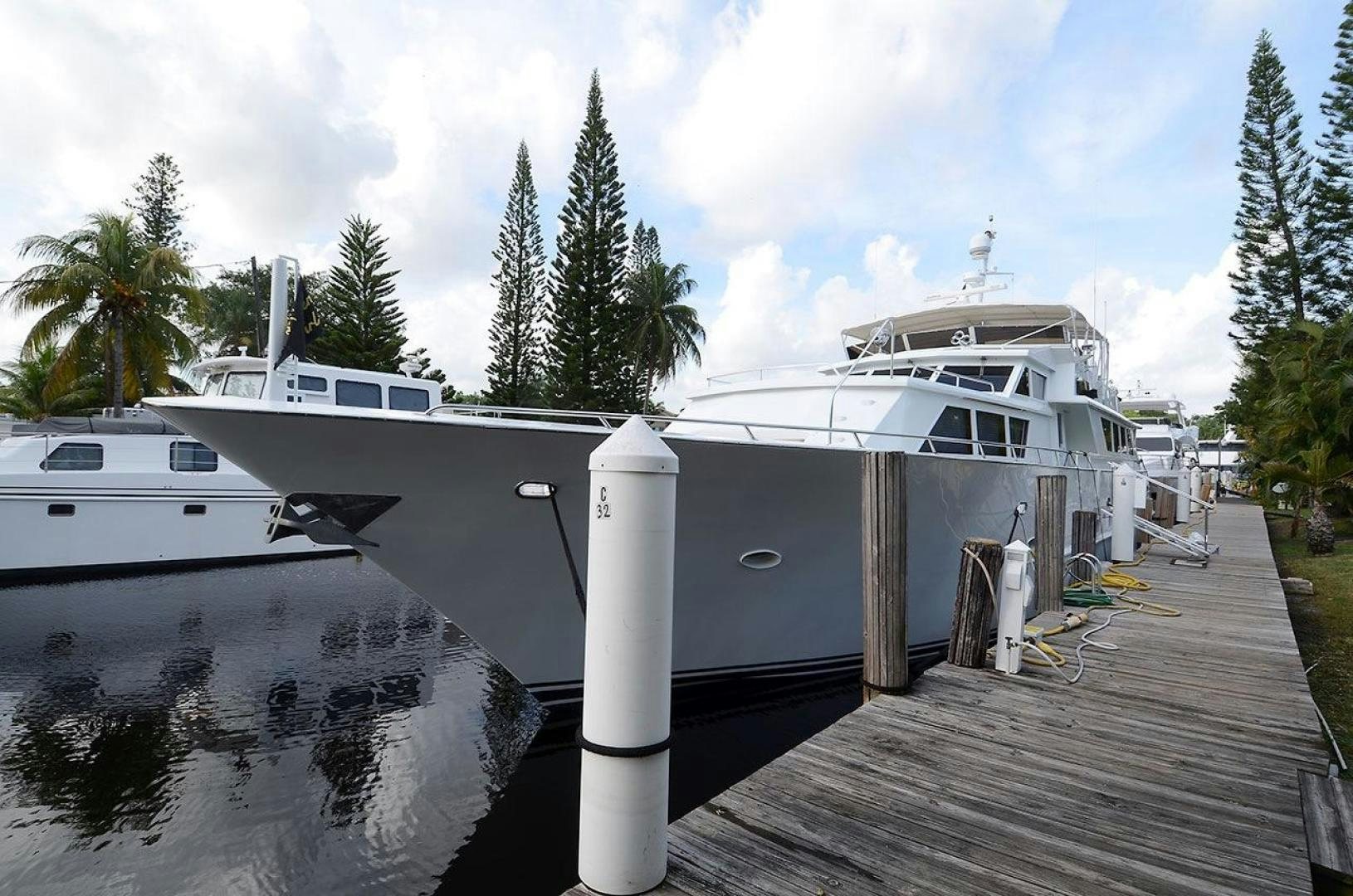 a dock with a boat on it aboard GOLDEN GIRL Yacht for Sale