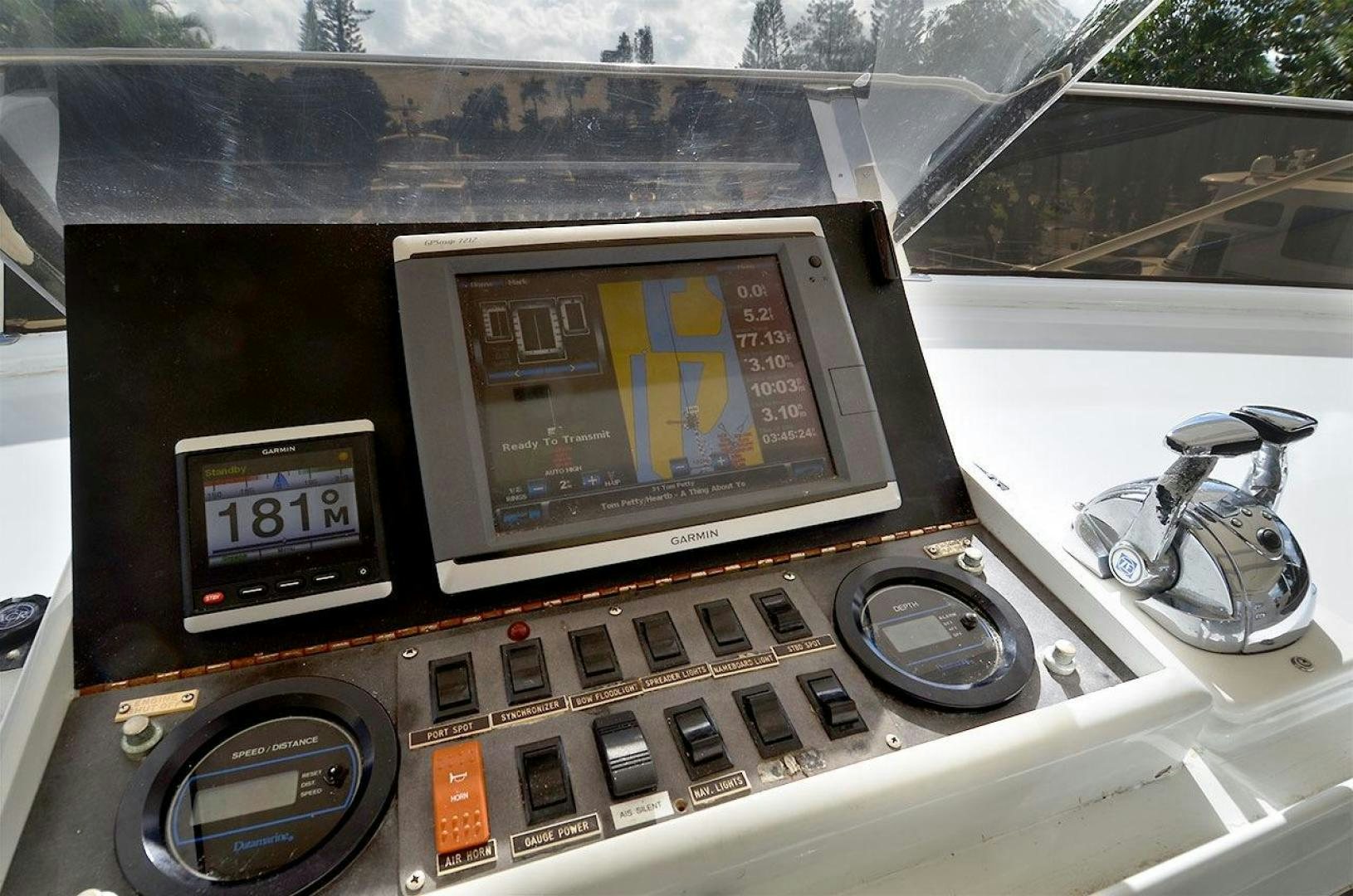 a radio in a car aboard GOLDEN GIRL Yacht for Sale