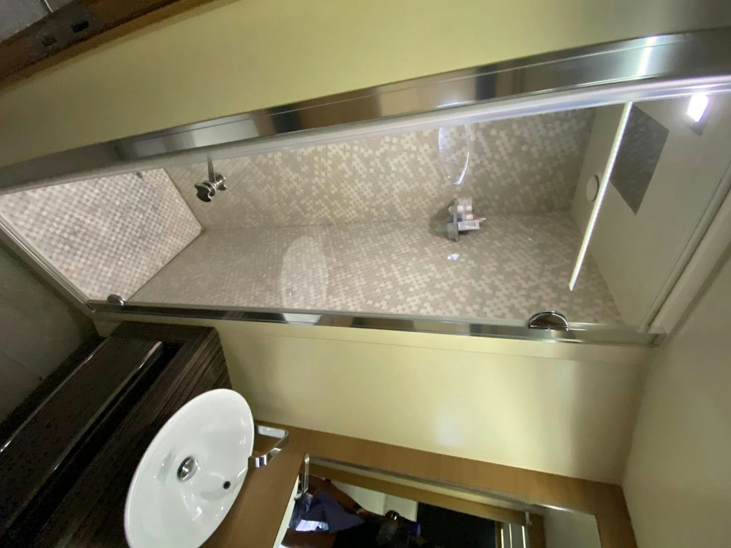 a bathroom with a large sink aboard NO NAME Yacht for Sale