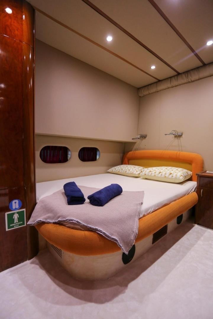 a couple of beds in a room aboard NO NAME Yacht for Sale
