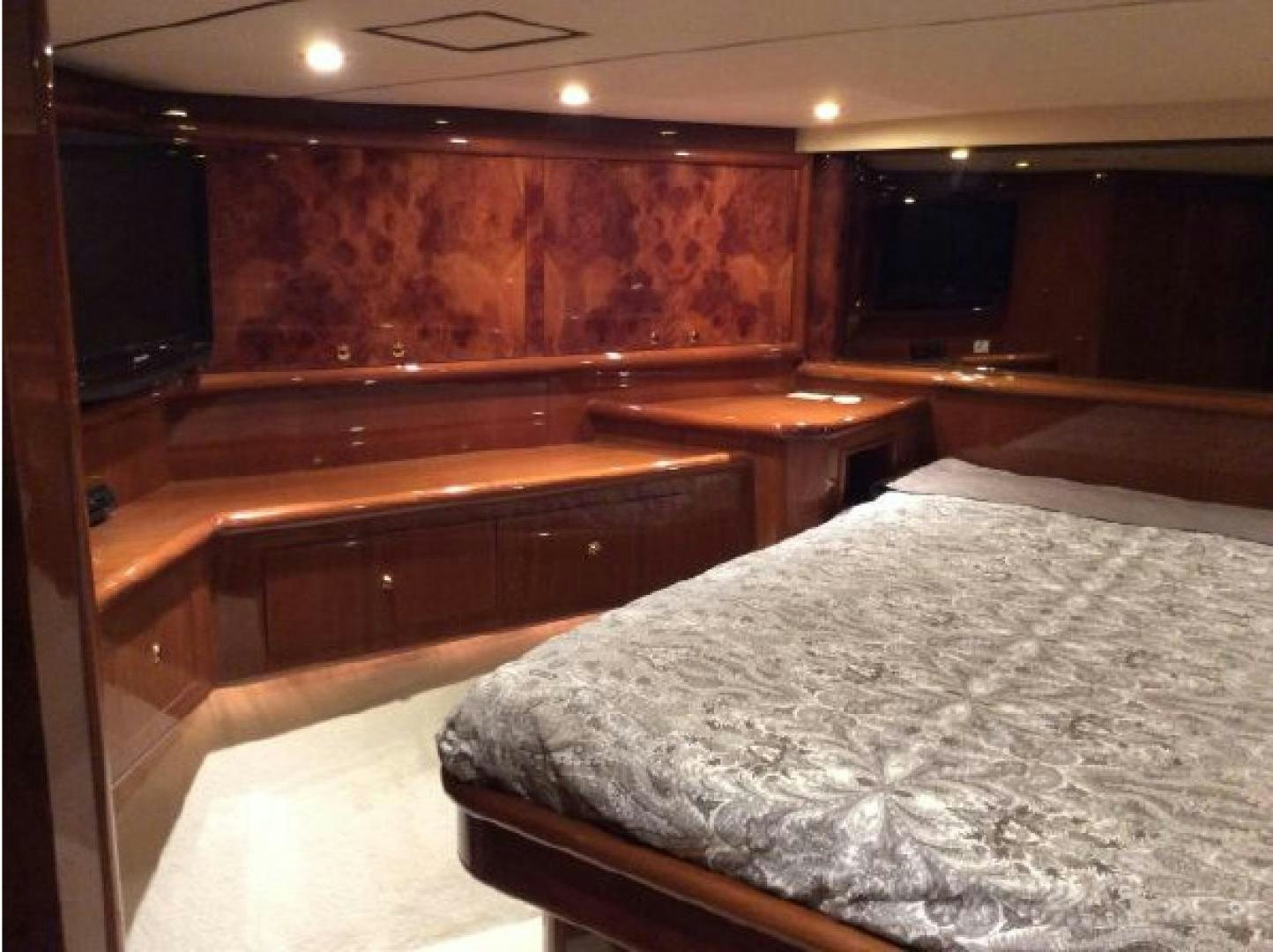 a bed in a room aboard NO NAME Yacht for Sale