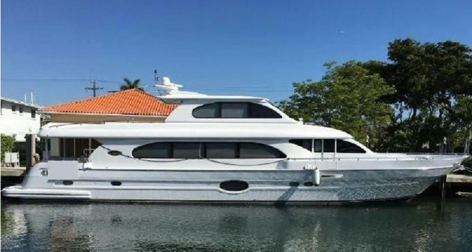 a white yacht on a river aboard NO NAME Yacht for Sale