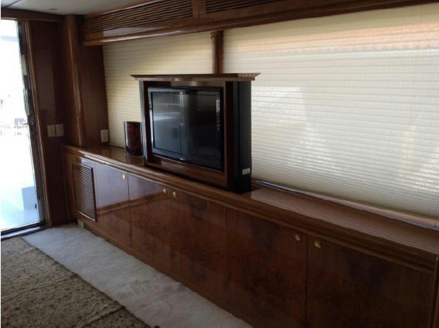 a tv on a cabinet aboard NO NAME Yacht for Sale
