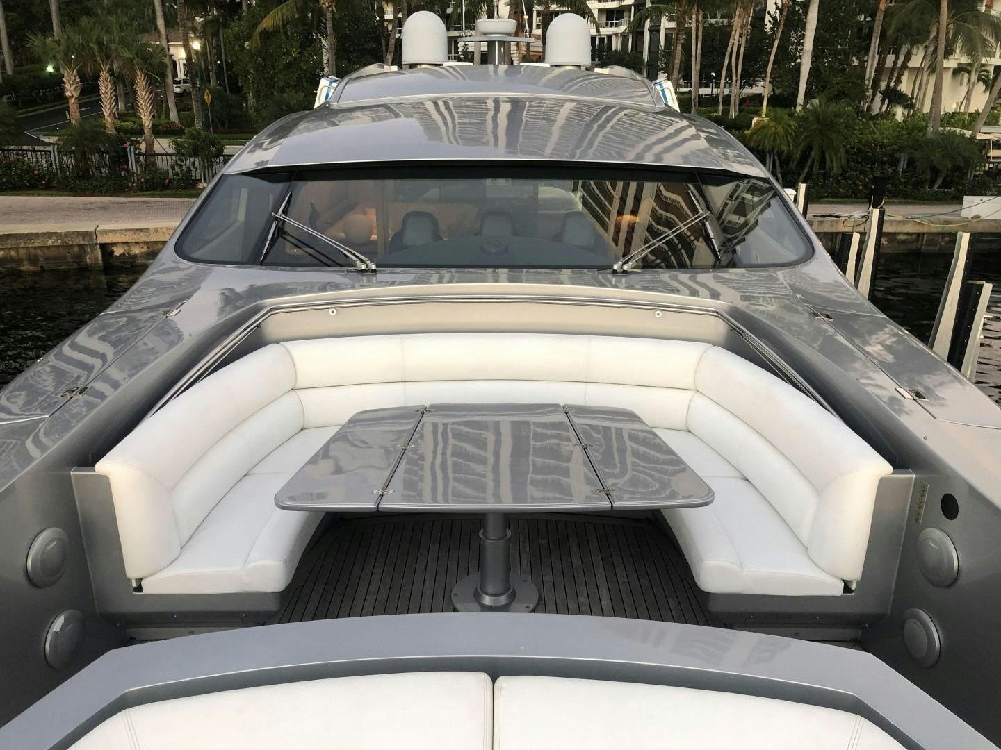 the front of a car aboard YCM 90 Yacht for Sale
