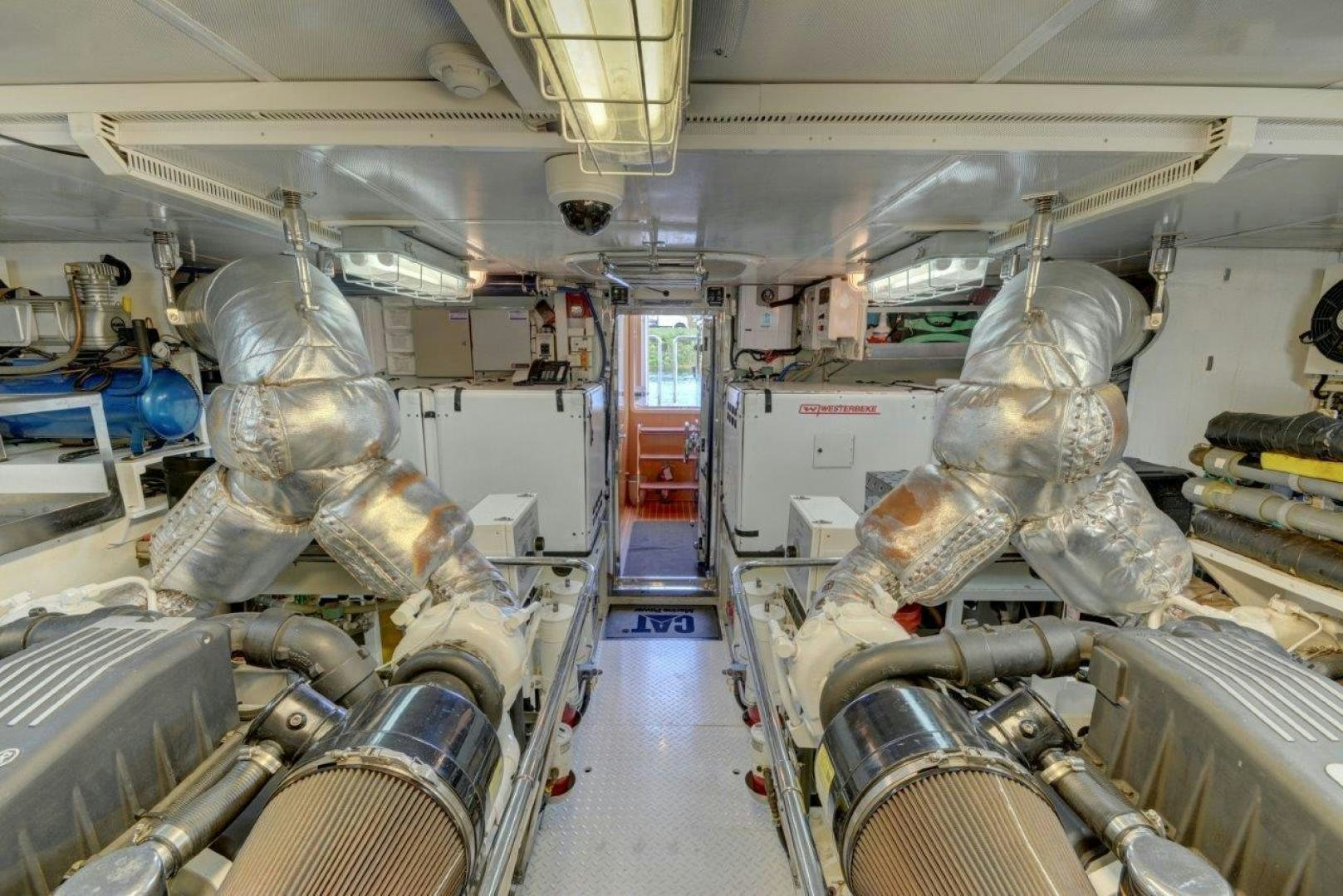 a group of robots in a room aboard TEE TIME Yacht for Sale