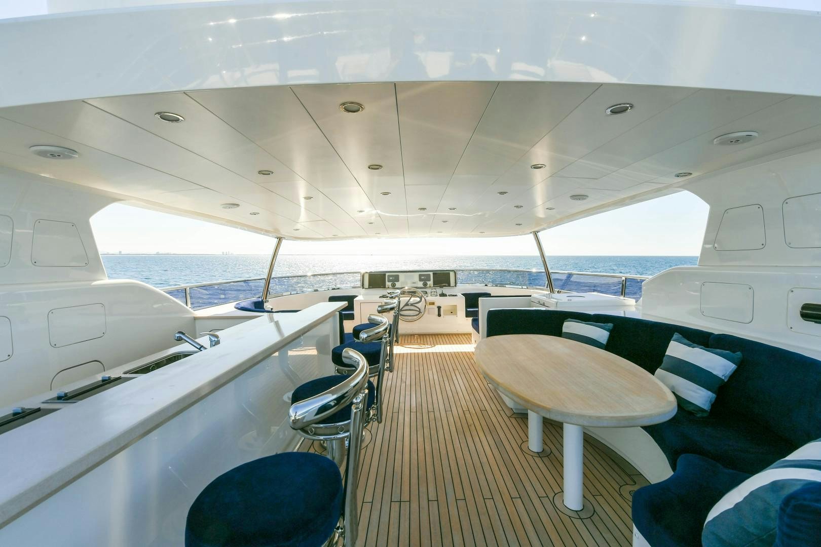 inside of a plane aboard LITTLE BLUE Yacht for Sale